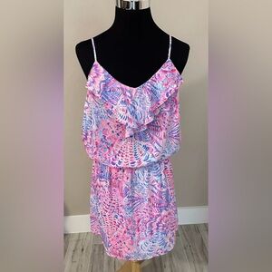 Lily Pulitzer Zana Romper in Raz Berry Sea You Soon. Excellent  condition